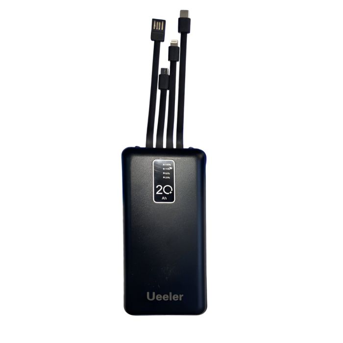Power Bank Filaire Ueeler Design 41 20000 mAh - Noir
