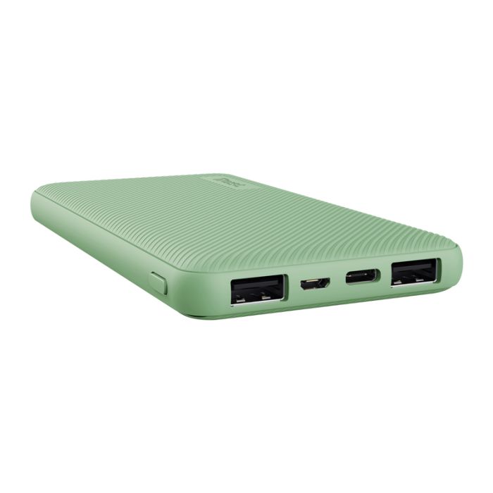 Power Bank TRUST RIMO ultra Mince 3 port USB - Vert