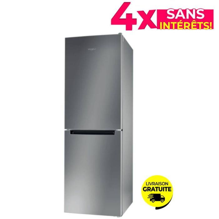 Réfrigérateur Combiné WHIRLPOOL WNF-711-EX 330 Litres NoFrost - Inox