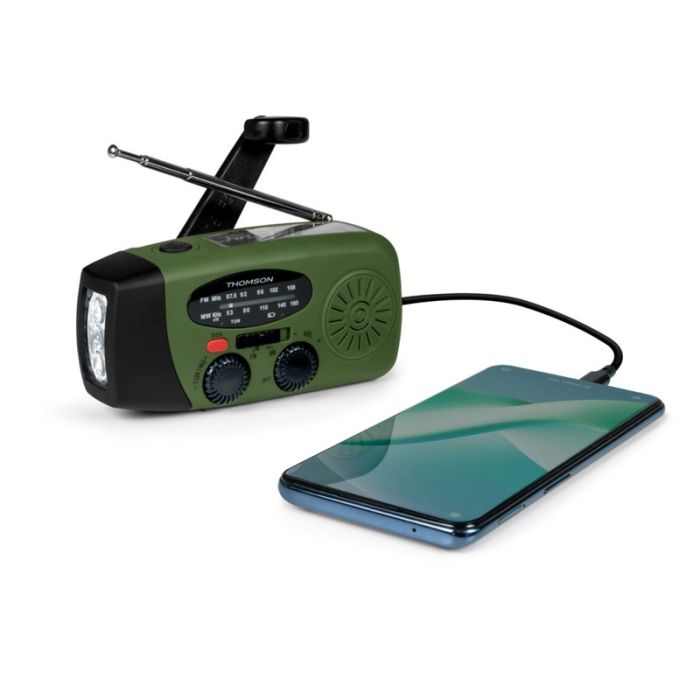 Radio Solaire Portable THOMSON RT260 - Vert