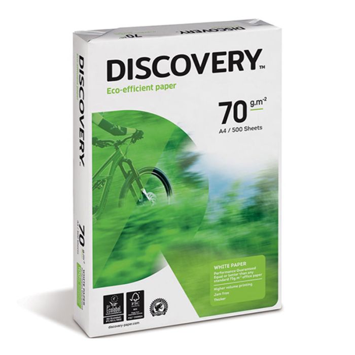  Rame Papier DISCOVERY A4 70g/m² 500 Feuilles 