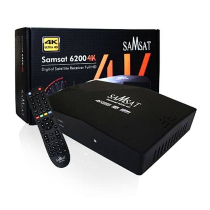 Récepteur SAMSAT 6200 4K + Télécommande + Clé WiFi + 3 Abonnements 