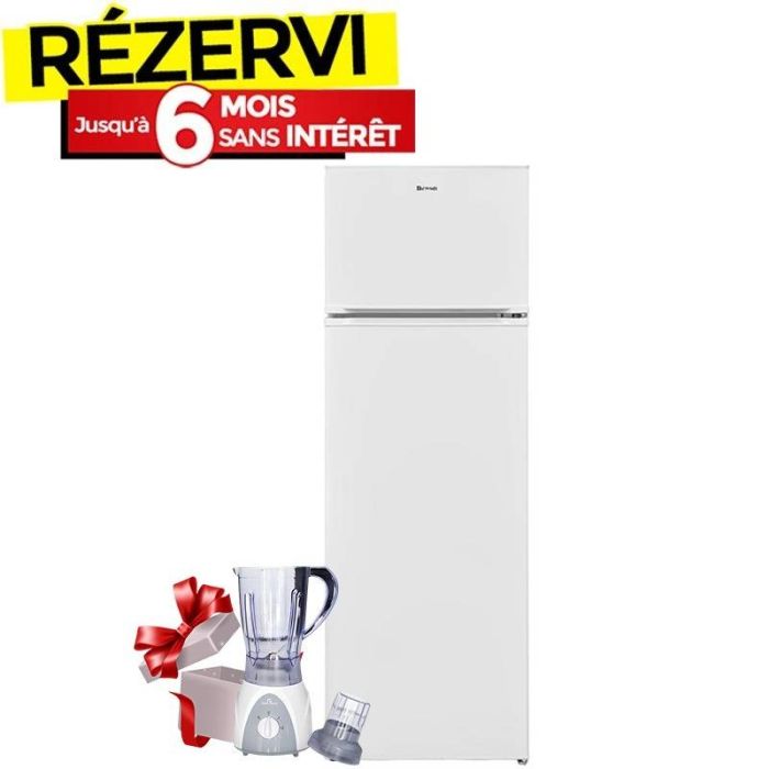 Réfrigérateur BRANDT BDT3210BW 300 Litres LessFrost - Blanc