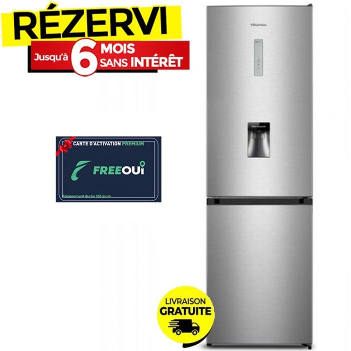 Réfrigérateur Combiné HISENSE RD-39WC 320L NoFrost - Inox