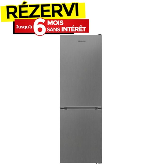 Réfrigérateur Combiné TELEFUNKEN 373I 341 Litres NoFrost - Inox