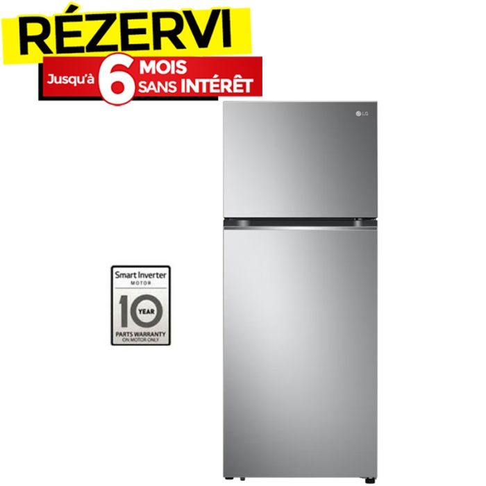 Réfrigérateur Inverter LG GN-B372PLGB 410Litres NoFrost - Silver