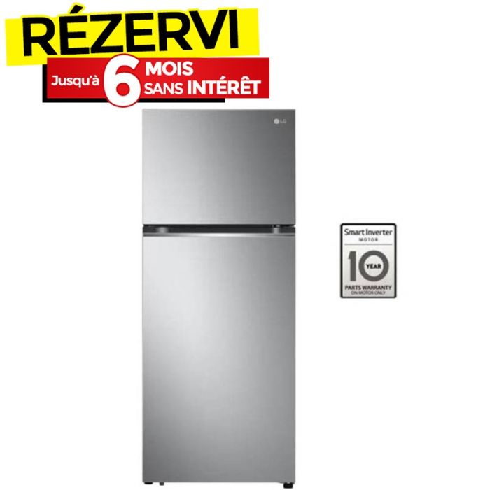 Réfrigérateur Inverter LG GN-B392PLGB 423Litres NoFrost - Silver