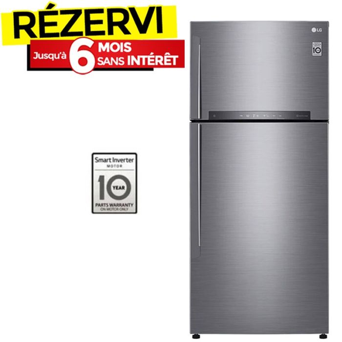 Réfrigérateur Inverter LG GN-H702HLHL 547 Litres NoFrost - Silver