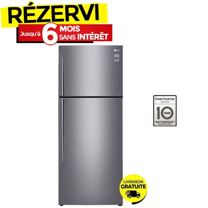 Réfrigérateur Inverter LG GL-C502HLCL 438 Litres NoFrost - Inox
