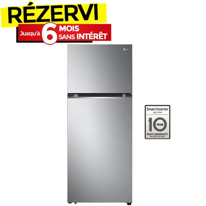 Réfrigérateur LG GN-B312PLGB 340 Litres NoFrost - Inox