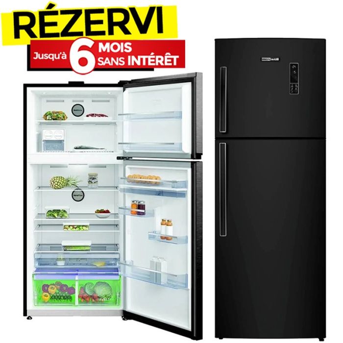 Réfrigérateur MAXWELL MAX-RDNF540AIN 540 Litres NoFrost - Noir