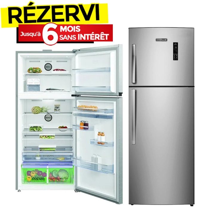 Réfrigérateur MAXWELL MAX-RDNF540AIS 540 Litres NoFrost - Inox