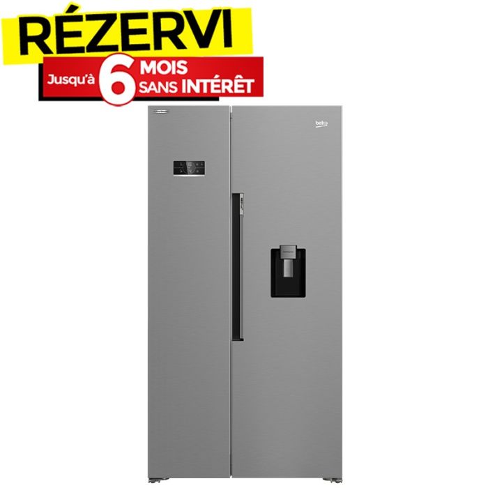 Réfrigérateur Side By Side BEKO RGNE2635SX 635L NoFrost - Silver