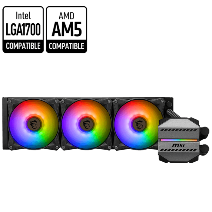 Refroidisseur De processeur Gamer MSI MAG CORELIQUIDE M360 - Noir
