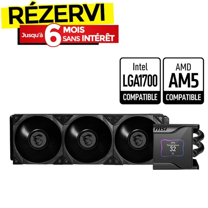 Refroidisseur De Processeur MSI MEG CORELIQUIDE S360 - Noir