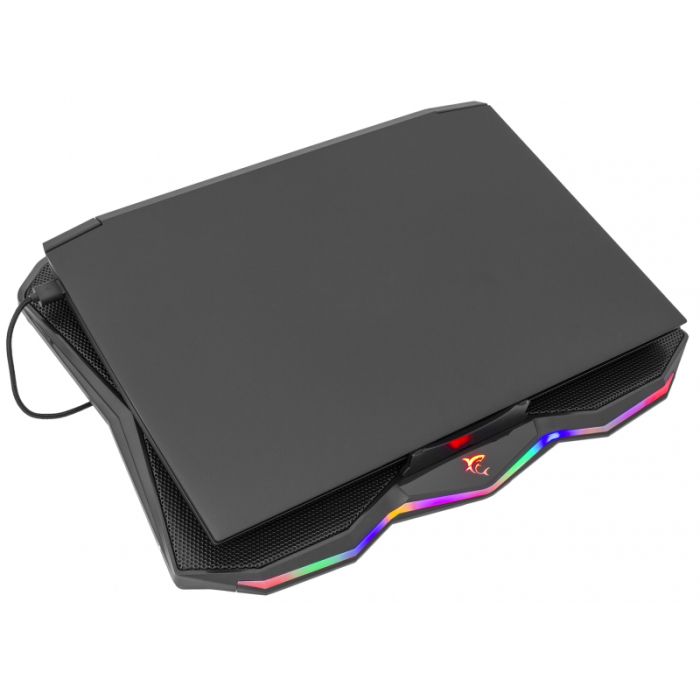Refroidisseur Gamer WHITE SHARK Glacier Pour Pc Portable 17.3'' - Noir