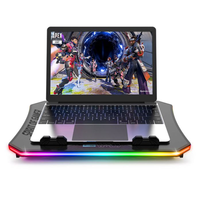 Refroidisseur SPIRIT OF GAMER AIRBLADE 1200 RGB Pour PC Portable 17