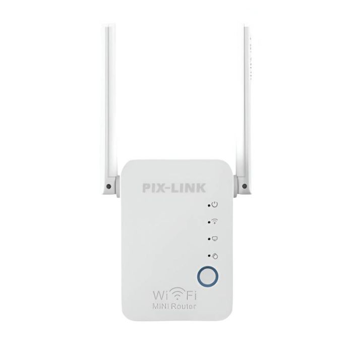 Répéteur WiFi PIXLINK Sans Fil 300 Mbps - Blanc