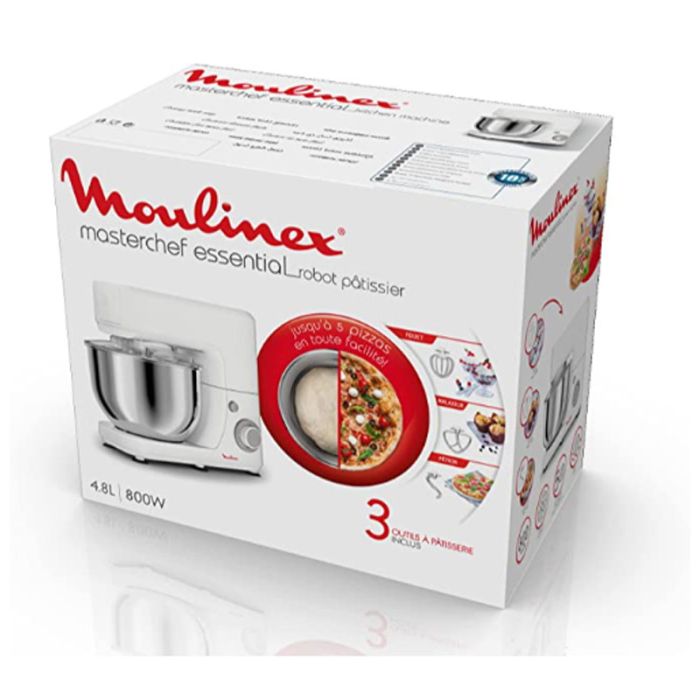 Robot Pâtissier Masterchef MOULINEX 800W - Blanc