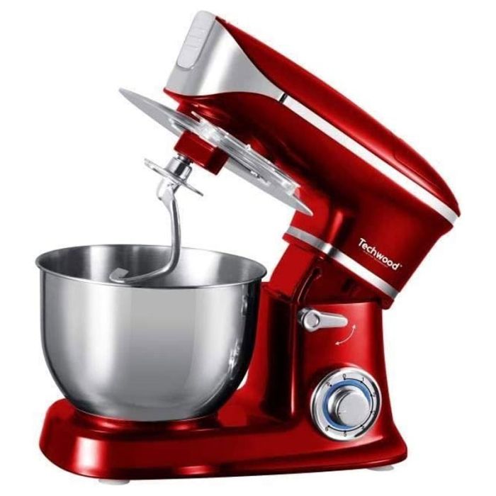 Robot Pétrin TECHWOOD TCDR-135 6.5 Litres 1300W - Rouge