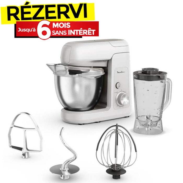 Robot Pétrin MOULINEX QA521B25 1100W - Gris