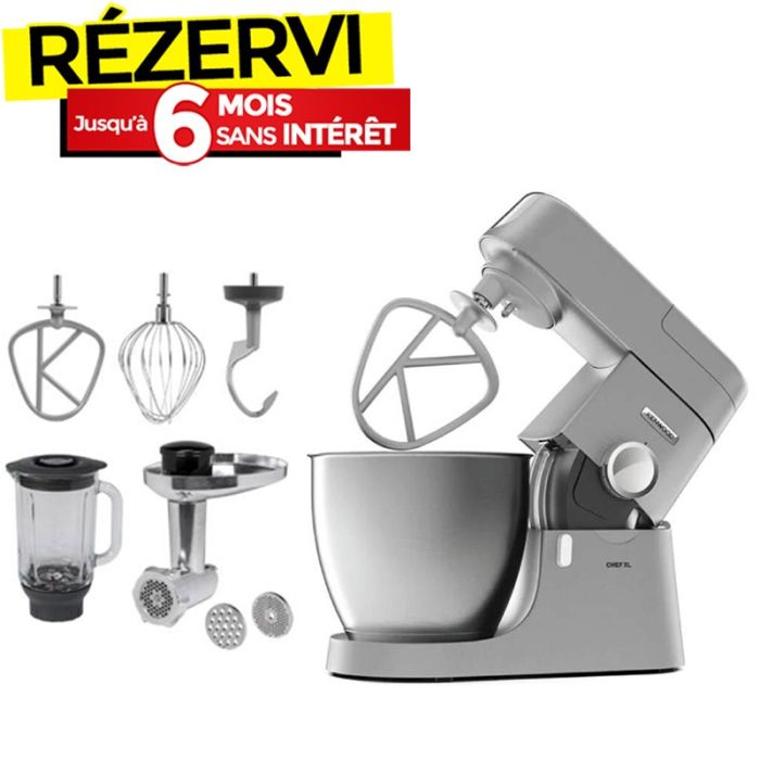 Robot Pétrin Multifonction KENWOOD Chef XL KVL4170S 1200W - Silver