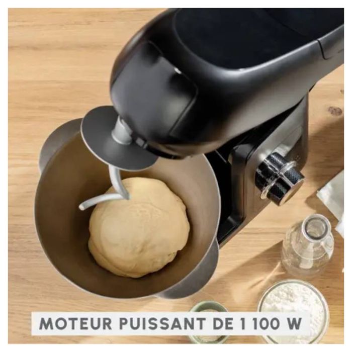 Robot Multifonction Topchef 1100W - Avec Accessoires : Pétrin, Mixeur, Presse-agrumes, Moulin à Café - 10 En 1