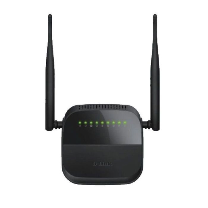 Routeur  D-LINK Sans fil N300 ADSL2+ 4 ports - Noir (DSL-124)