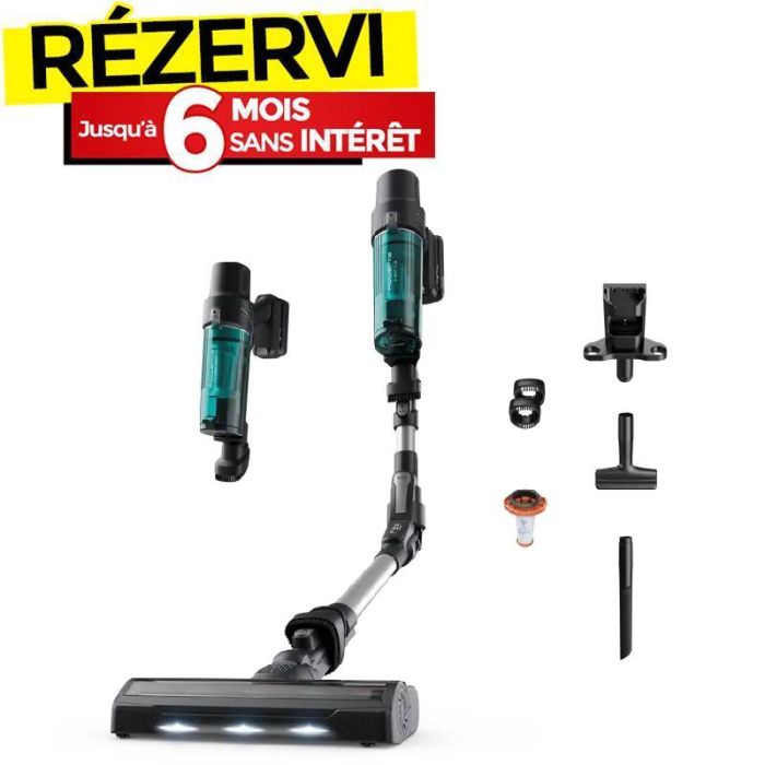 Aspirateur ROWENTA Balai Sans Fil X-Pert Flex 7.60 140 Watts - Vert