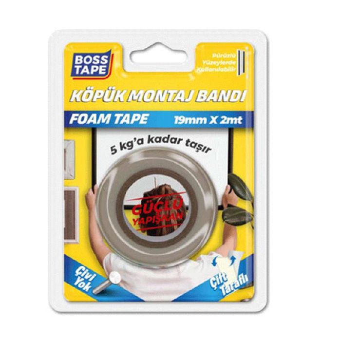 Ruban de montage BOSS TAPE en mousse acrylique