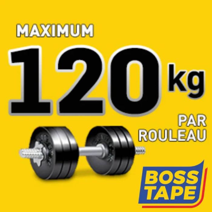 Ruban de montage BOSS TAPE transparent silicone