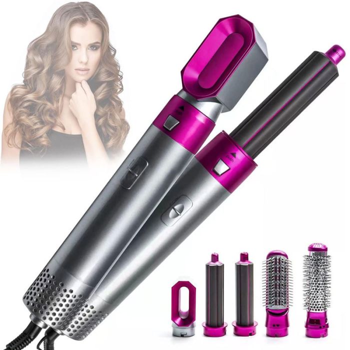 Sèche Cheveux 5EN1 Hot Air Styler 1000W - Rose