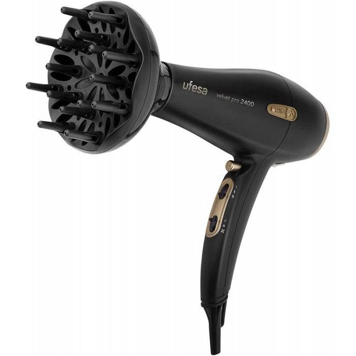 Sèche Cheveux professionnel UFESA Velvet Pro 2400W - Noir