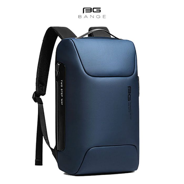 Sac à Dos Antivol BANGE BG031 Pour Pc Portable 17'' Avec Port USB - Bleu