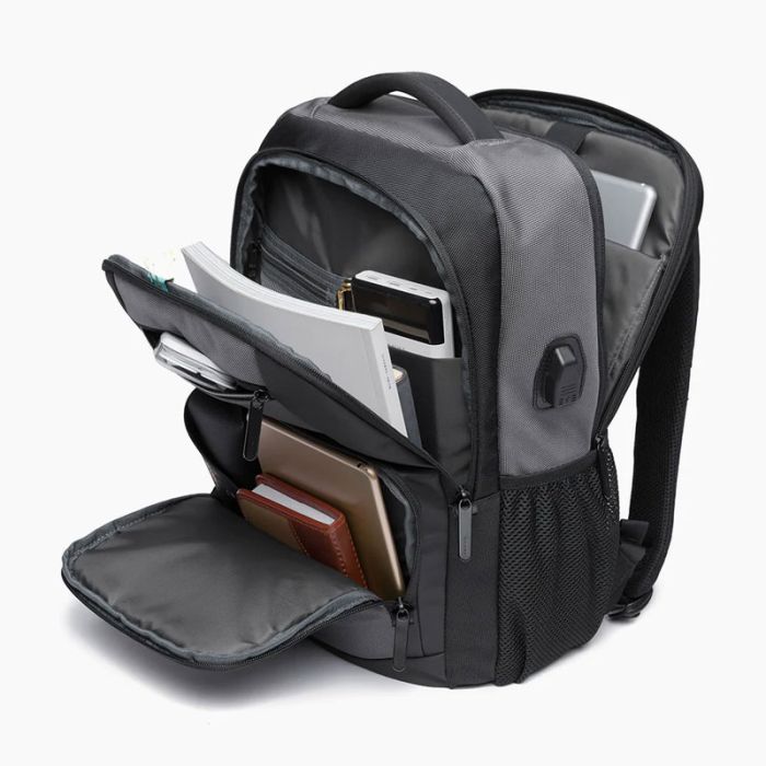 Sac à Dos BANGE BG079 Pour Pc Portable 15.6'' Avec Port USB - Gris