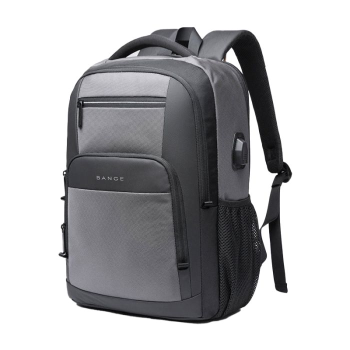 Sac à Dos BANGE BG079 Pour Pc Portable 15.6'' Avec Port USB - Gris