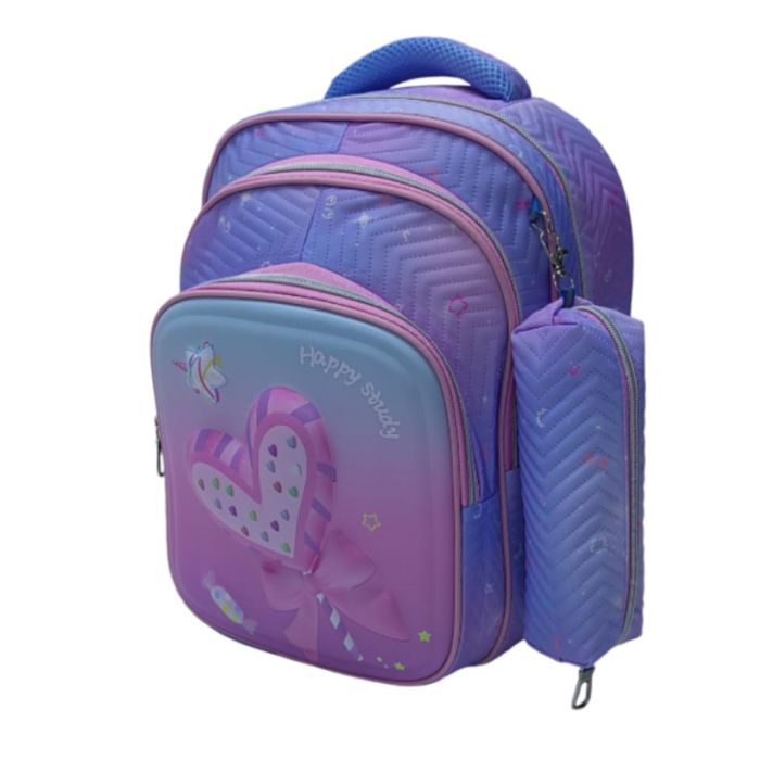 Sac à Dos École Primaire SDPN201 Avec Trousse N2 - Bleu Clair