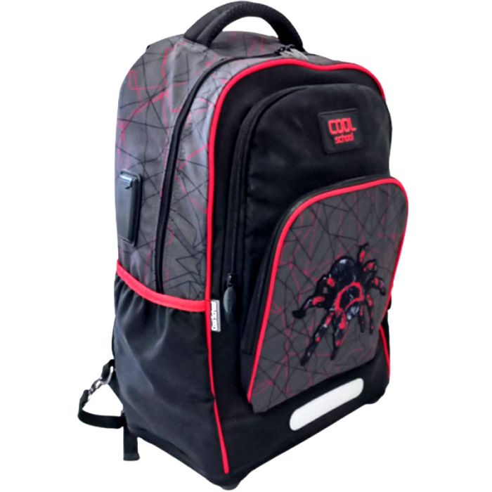 Sac à Dos Primaire COOL SCHOOL SPIDER Moyen Pour Garçon - Noir&Rouge