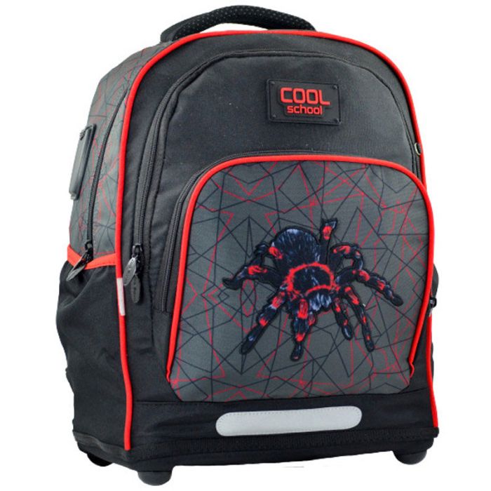 Sac à Dos Primaire COOL SCHOOL SPIDER Moyen Pour Garçon - Noir&Rouge