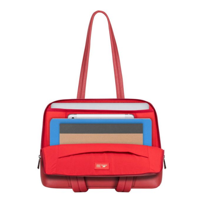 Sac à Main RIVACASE Pour Pc Portable 14'' & MacBook Pro 16''- Rouge 