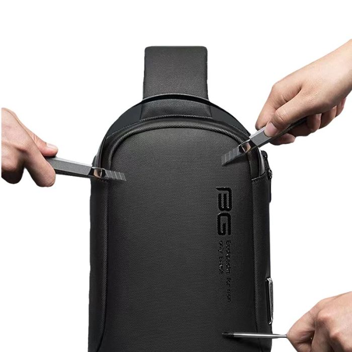 Sac De Poitrine Antivol BANGE BG032 Étanche - Noir