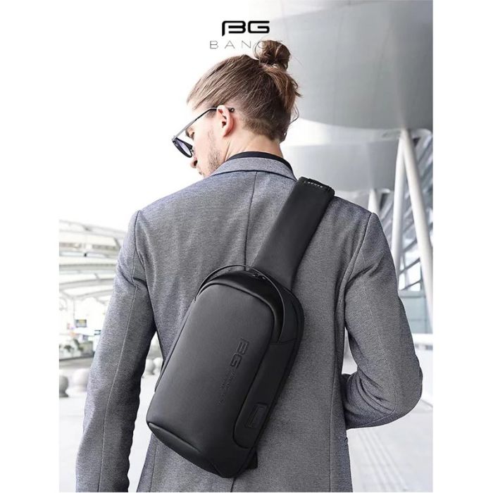 Sac De Poitrine Antivol BANGE BG032 Étanche - Noir