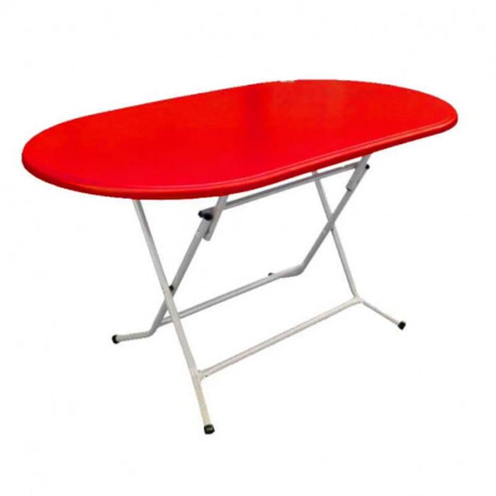 Table SOTUFAB Pliante Ovale 120x65 Werzalit - Rouge