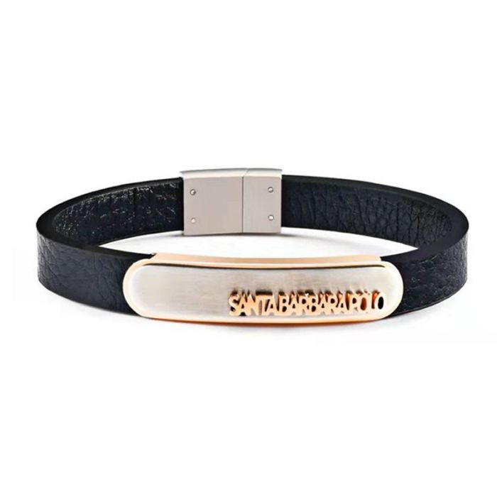 Bracelet Homme POLO SANTA BARBARA - Noir&Gold (SBJ-6-1004-2)