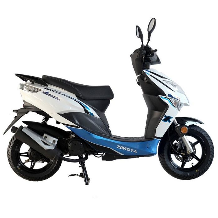 Scooter ZIMOTA EAGLE 50 - Blanc&Bleu