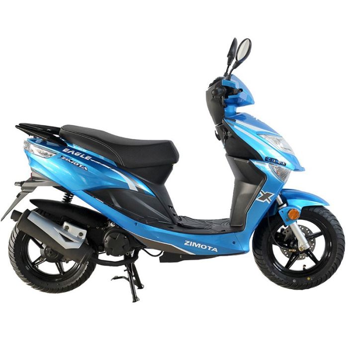 Scooter ZIMOTA EAGLE 50cc - Noir & Bleu