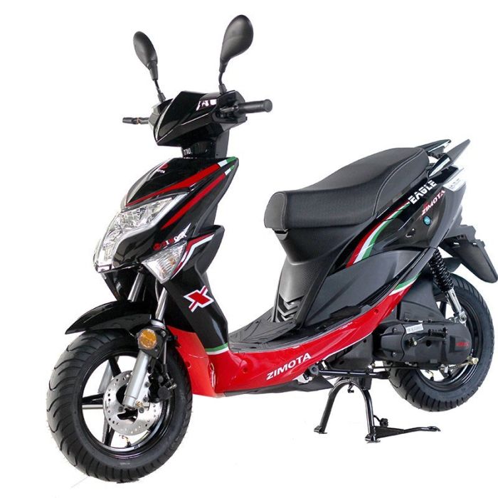 Scooter ZIMOTA EAGLE 50 - Noir&Rouge