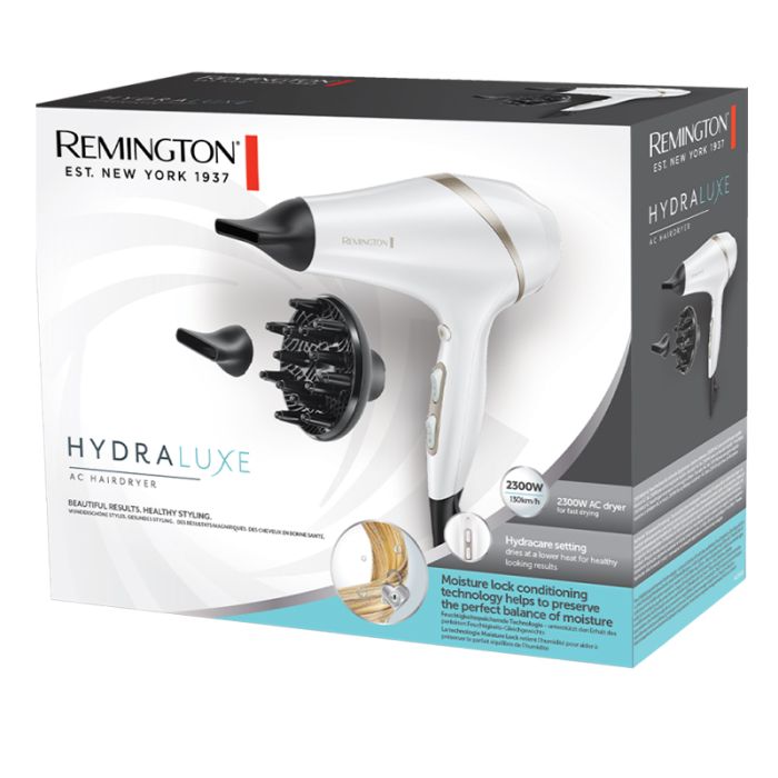 Sèche Cheveux REMINGTON Hydraluxe 2300W - Blanc