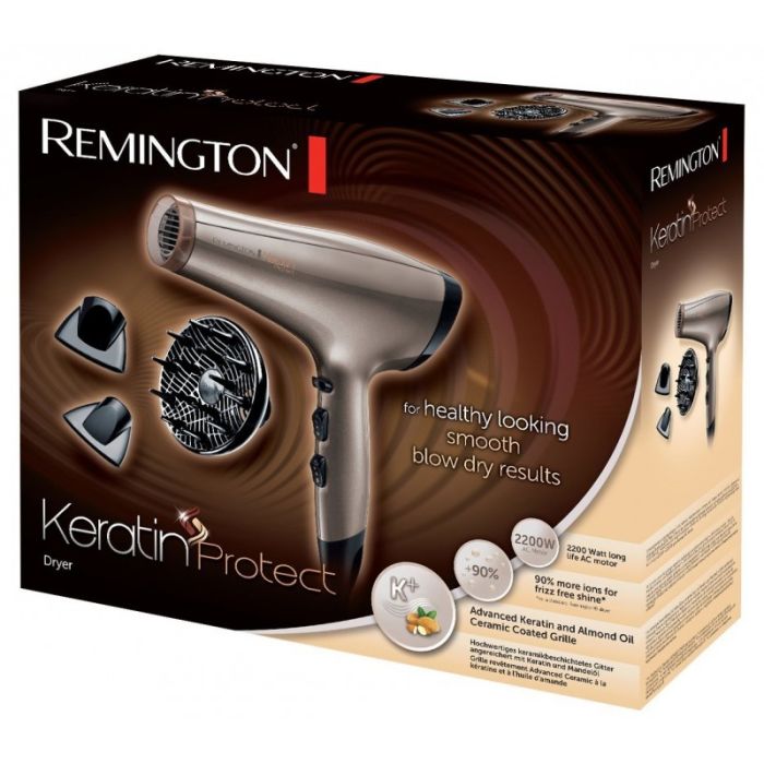 Sèche Cheveux REMINGTON AC8002 Keratin Protect 2200W Champagne