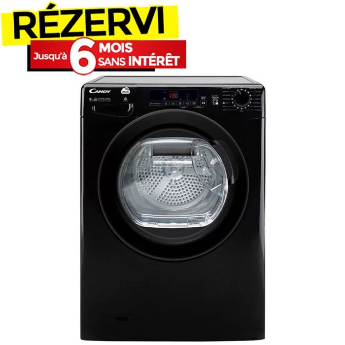 Sèche linge Frontale CANDY CSE-C9DBEB-47 9 kg - Noir